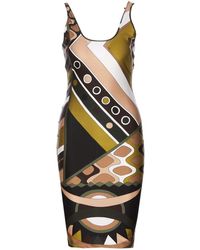 Emilio Pucci - Printed Lycra Short Dress - Lyst