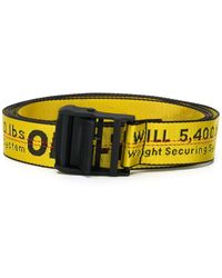 Black Womens Accessories Belts Off-White c/o Virgil Abloh Belt in Yellow 