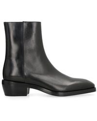 Ferragamo - Premium Leather Ankle Boots For - Lyst