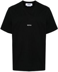 MSGM - T-Shirt With Logo - Lyst