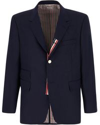Thom Browne - Polyester Blend Blazer - Lyst