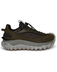 Moncler - Trail Grip Sneakers In Green Polyamide - Lyst