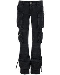 The Attico - 'Essie' Fitted Jeans With Cargo Pockets - Lyst