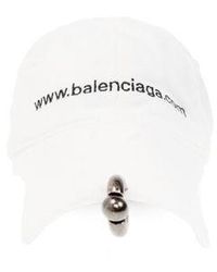 Balenciaga - Bal. Com Piercing Baseball Cap - Lyst