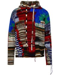 Off-White c/o Virgil Abloh - Multicolor Wool Blend Chaos Tab Sweater - Lyst