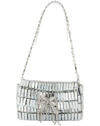 Self-Portrait - Crystal Bow Mini Shoulder Bag - Lyst