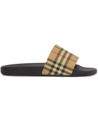 Burberry - Vintage Check Sandals - Lyst