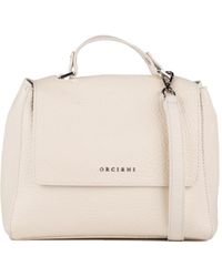 Orciani - Sveva Soft Small Leather Shoulder Bag With Shoulder Strap - Lyst