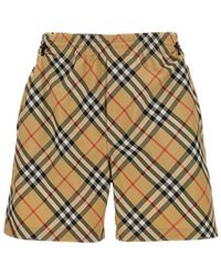 Burberry - Check Bermuda Shorts - Lyst