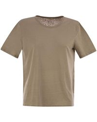 Majestic Filatures - Linen Crew-Neck T-Shirt - Lyst