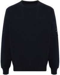 C.P. Company - Diagonal Raised Fleece Crew Neck Lens Sweatshirt - Lyst