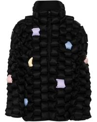 RAXXY - Goose Down Jacket Featuring A 3D Basket-Weave Padded Design - Lyst