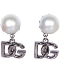 Dolce & Gabbana - Logo Earrings - Lyst