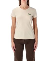 Emporio Armani - Drape Back Top - Lyst