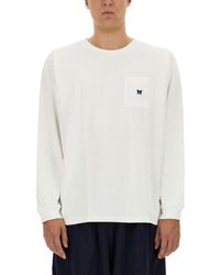 Needles - T-Shirt With Logo - Lyst