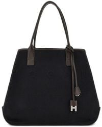 Hogan - Script Medium Canvas Tote - Lyst