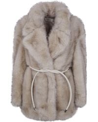 Sportmax - Rosaria Faux-Fur Coat - Lyst