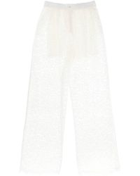 Dolce & Gabbana - Pajama Pants In Cordonnet Lace - Lyst