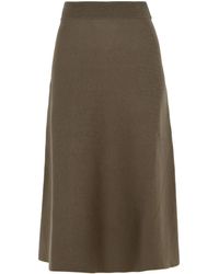 Lanvin - Wool Blend Skirt - Lyst