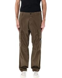 C.P. Company - Stretch Sateen Loose Cargo Pants - Lyst