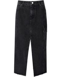 Stine Goya - Peter Denim Midi Skirt - Lyst