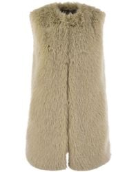 Herno - Cruelty-Free Fur Sleeve Coat - Lyst