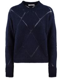 Incotex - Perforated Crewneck Sweater - Lyst