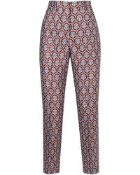 Etro - Cropped Cigarette Trousers - Lyst