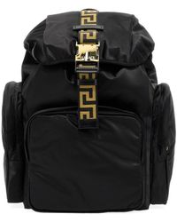Versace Backpack With Greek - Black