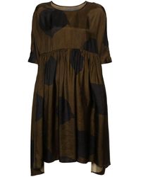 Uma Wang - Midi Dress With Abstract Print - Lyst
