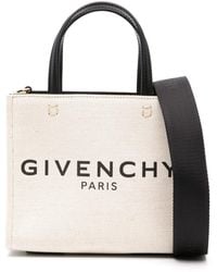 Givenchy - G-Tote Canvas Mini Tote Bag - Lyst