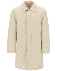 Burberry - Quilted Nylon Midi Car Coat With - Lyst