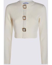 Self-Portrait - Cream Wool Knitwear - Lyst
