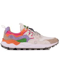Flower Mountain - Yamano 3 Multicolor Suede And Nylon Sneakers - Lyst