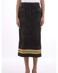 CALVIN KLEIN 205W39NYC Skirt With Reflective Band - Black