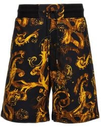 Versace - 'Barocco' Print Bermuda Shorts - Lyst
