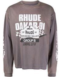 Rhude - Dakar 91 Long-sleeve T-shirt - Lyst