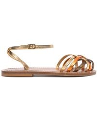 K. Jacques - Demetria Metallic Sandals Shoes - Lyst