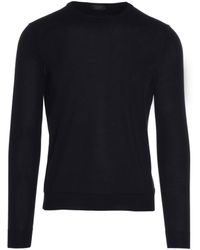 Zanone - Crewneck Cotton Sweater - Lyst