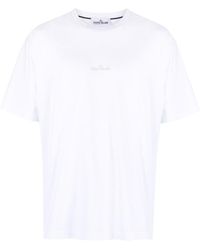 Stone Island - T-Shirt 'Scratched Paint One' Print - Lyst