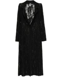 Norma Kamali - Lace Long Coat - Lyst