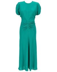 Victoria Beckham - 'Gathered Waist Midi' Dress - Lyst