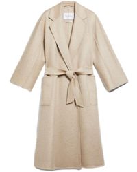 Max Mara Cashmere Labbro Coat in Navy (Blue) | Lyst