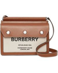 Burberry Deer Print Leather Card Case With Detachable Strap in 