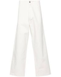 Emporio Armani - Organic Cotton Trousers - Lyst