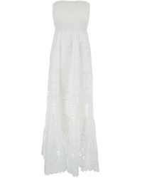 Temptation Positano - Long Embroidered Dress - Lyst