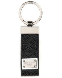 Dolce & Gabbana - Keychain With Logoed Label - Lyst