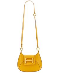 Hogan - H-Bag Hobo Mini Leather Handbag - Lyst