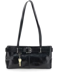 OSOI - Shoulder Bag With Belt Detail And Pendant Keys - Lyst