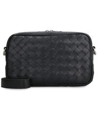 Bottega Veneta - Slate Leather Crossbody Handbag For - Lyst